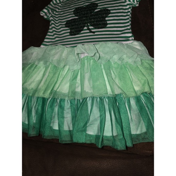 Btween st Patrick's day green 4 leaf clover dress size 6 - Picture 3 of 4